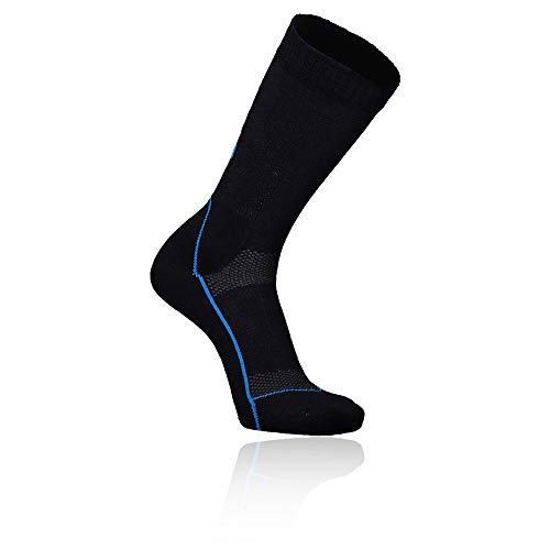 Mons Royale MTB 9' Tech Sock, Black/Downhill Blue, M
